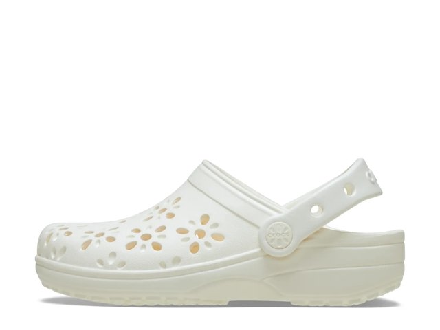 Floral Cut Out Clog - Women's