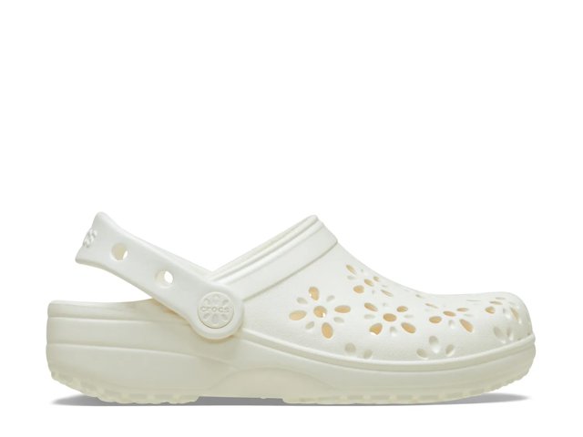 Floral Cut Out Clog - Women's