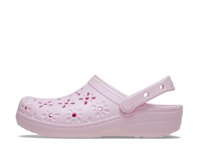 Floral Cut Out Clog - Women's