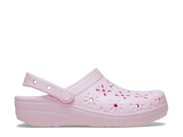 Floral Cut Out Clog - Women's