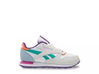 Classic Leather Sneaker - Kids' Grey/Teal/Multicolor view