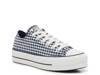 Chuck Taylor All Star Gingham Platform Sneaker - Women's Navy/White view