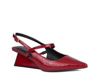 Oria Wedge Pump Burgundy view