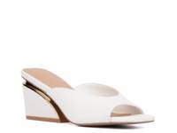 Carissa Wedge Mule White view