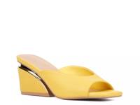 Carissa Wedge Mule Yellow view