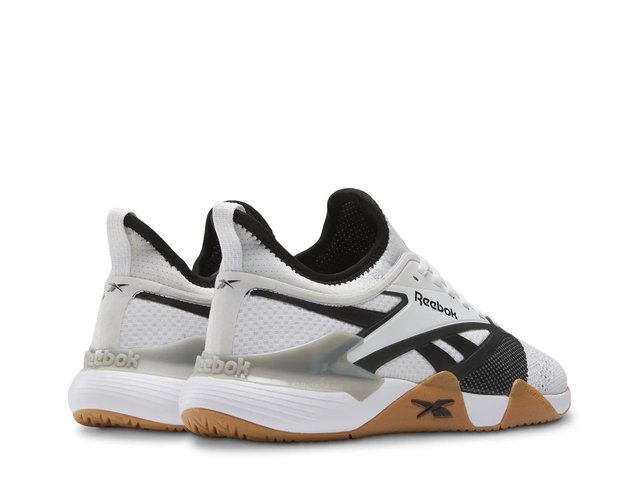 NEW REEBOK unisex nano court training shoes in white/black/grey Unisex Nano Court Training Shoes White and Black – Tennis  main image 2