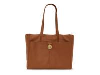 Cyril Leather Tote Light Brown view