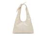Flinn Leather Hobo Bag Off White view