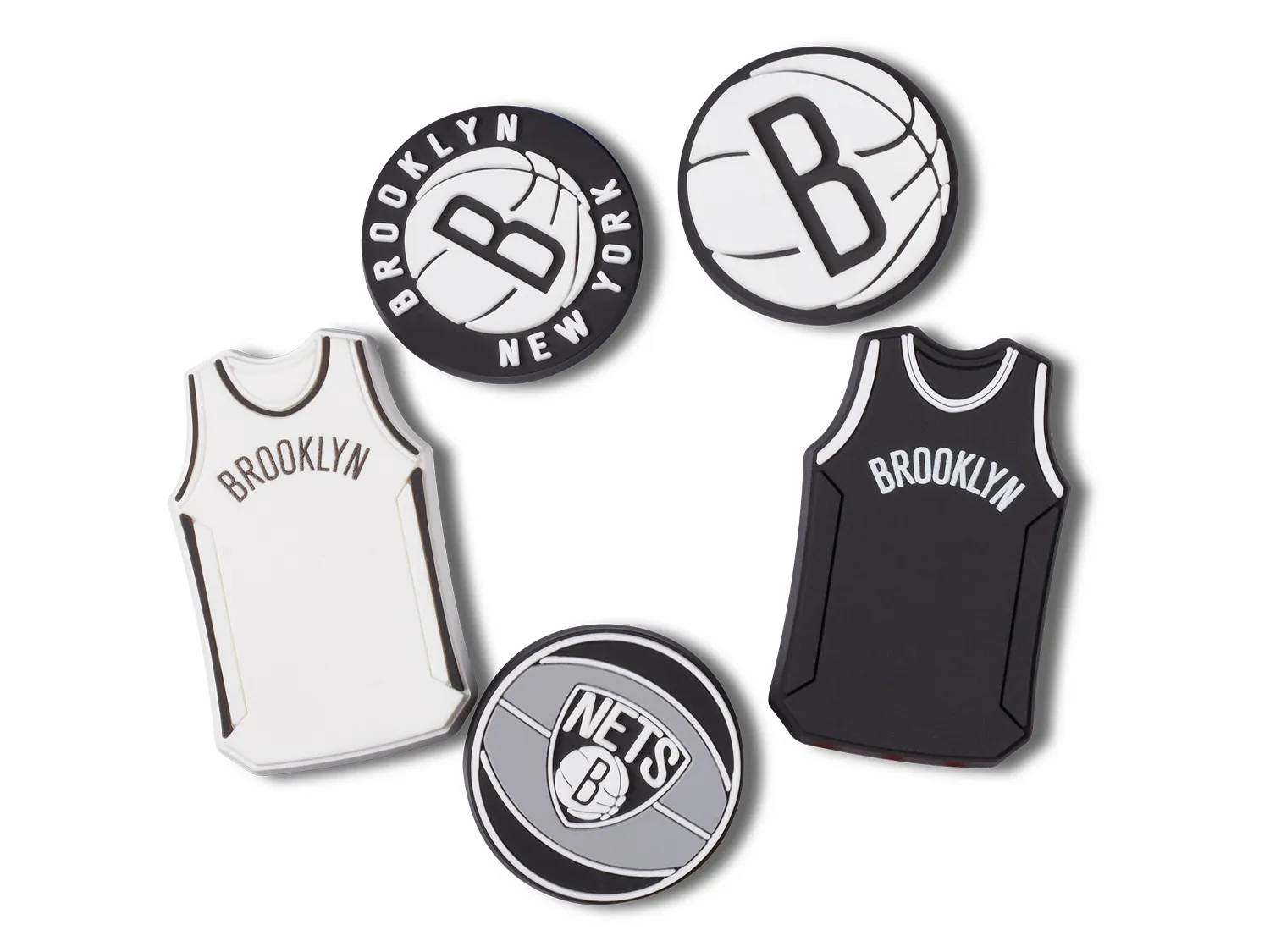 NBA Brooklyn Nets Jibbitz Set - 5 Pack