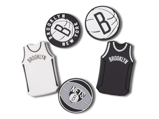 NBA Brooklyn Nets Jibbitz Set - 5 Pack