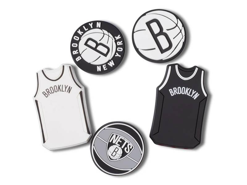 NBA Brooklyn Nets Jibbitz Set - 5 Pack
