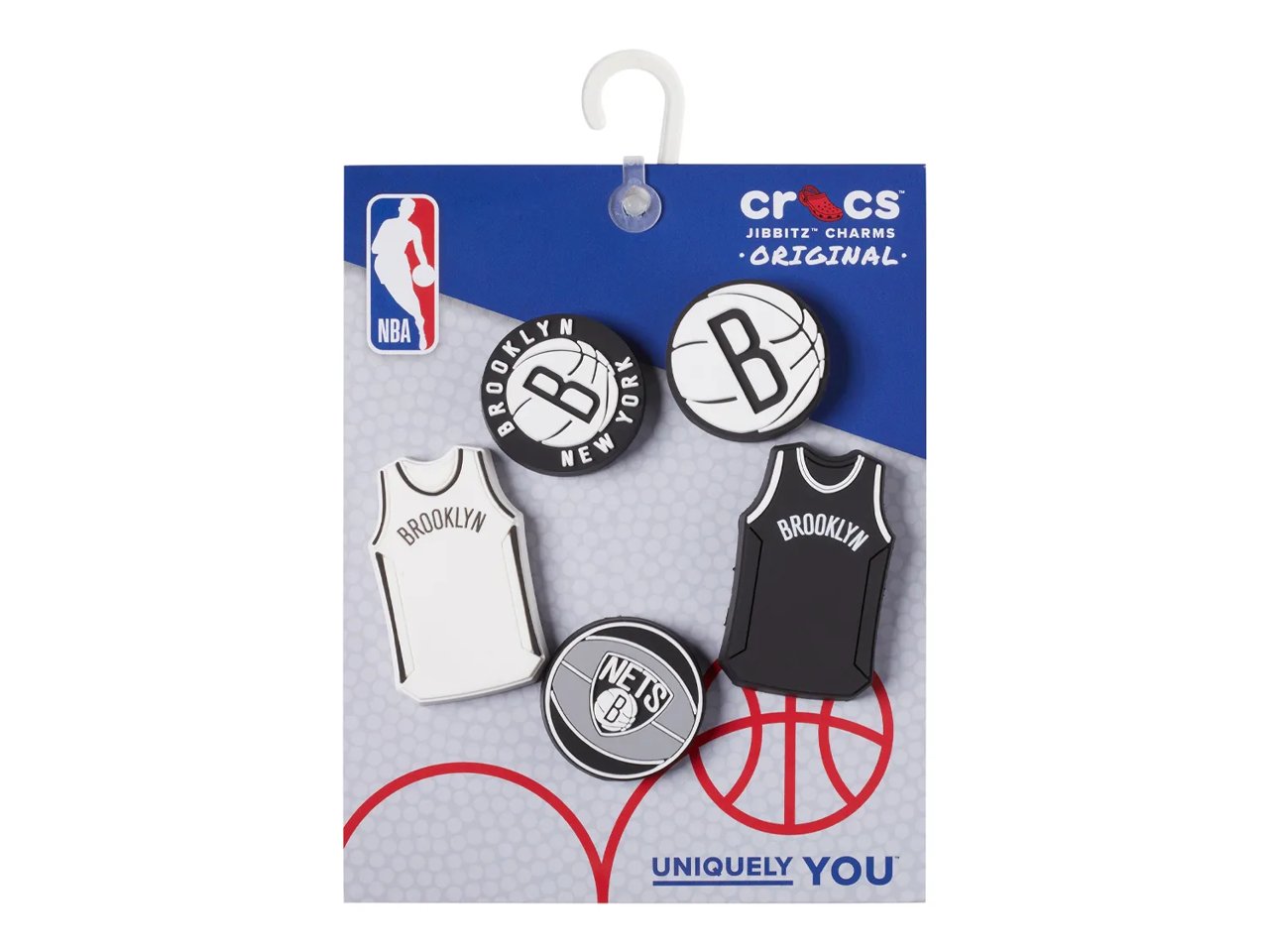 NBA Brooklyn Nets Jibbitz Set - 5 Pack