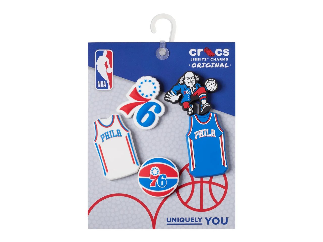 NBA Philadelphia 76ers Jibbitz Set - 5 Pack