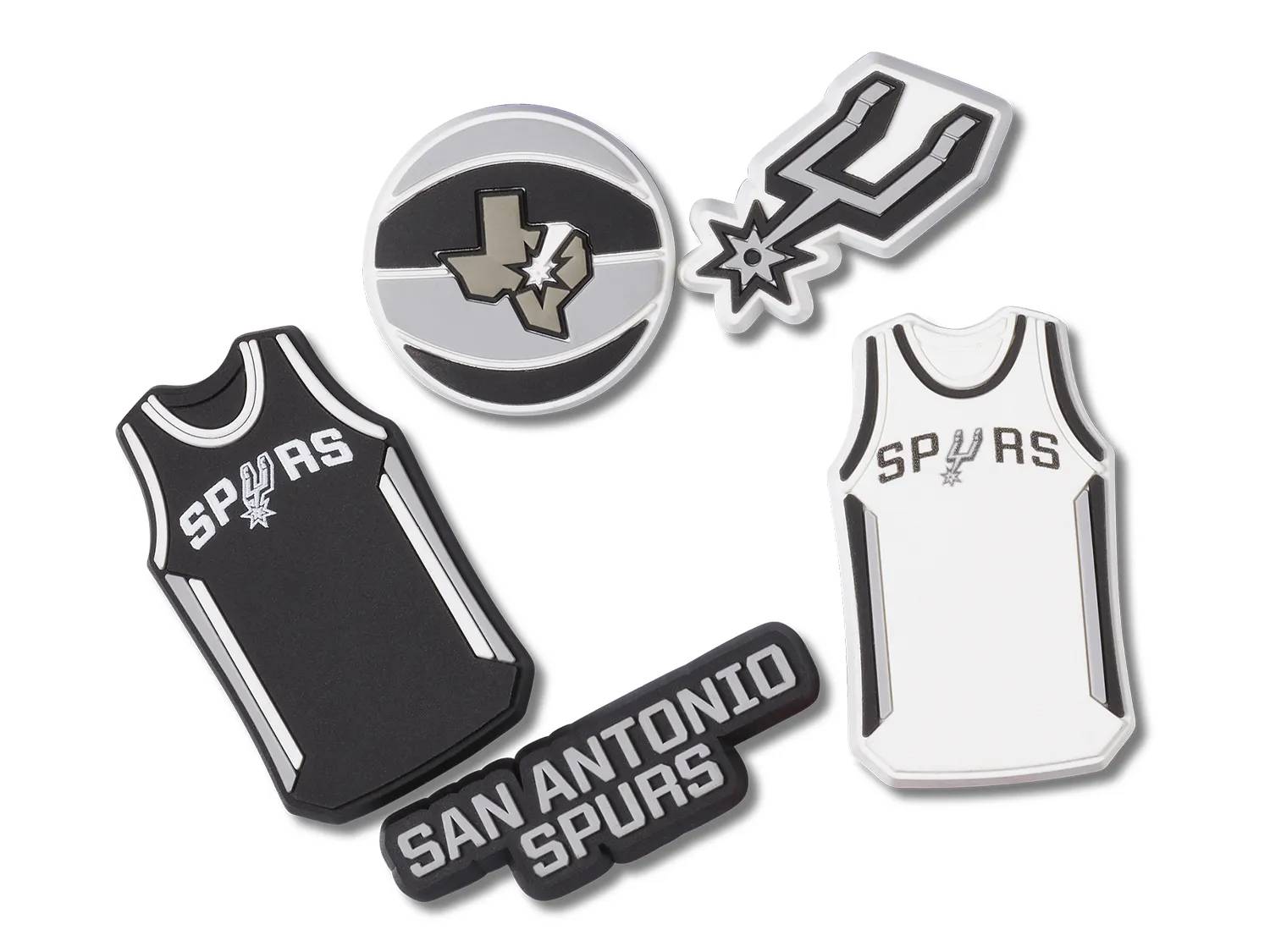 NBA San Antonio Spurs Jibbitz Set - 5 Pack