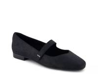 Bianca Mary Jane Flat - Women's Black Suede view