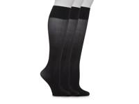Soft Opaque Women's Knee Socks - 3 Pack Black view