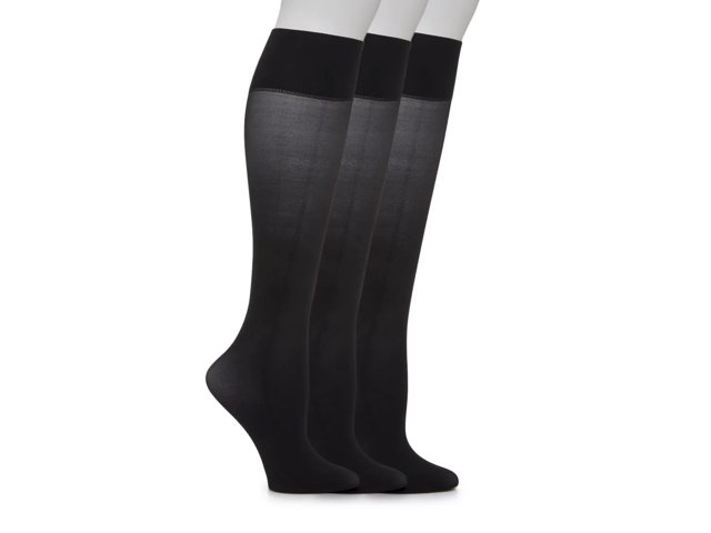 Soft Opaque Women's Knee Socks - 3 Pack