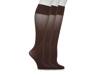 Soft Opaque Women's Knee Socks - 3 Pack Dark Brown view