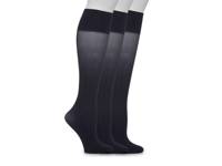 Soft Opaque Women's Knee Socks - 3 Pack Navy view