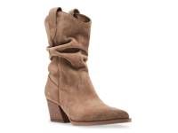 Taos Western Bootie Tan Suede view