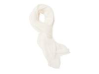 Soft Pleated Scarf Ivory view