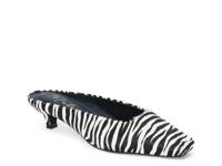 Classy Mule Black/White Zebra Print Calf Hair view