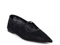 Fleur Flat Black Floral Lace view