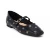 Mick Mary Jane Flat Black Leather view