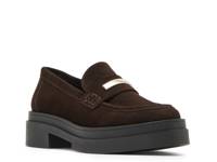 Rodrigo Platform Loafer Brown Suede view