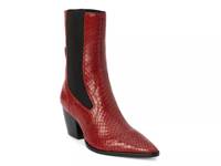 Keith Western Bootie Red Snake Print view