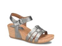 Ericka Wedge Sandal Pewter Metallic view