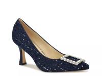 Jaquee Pump Dark Blue Textile view