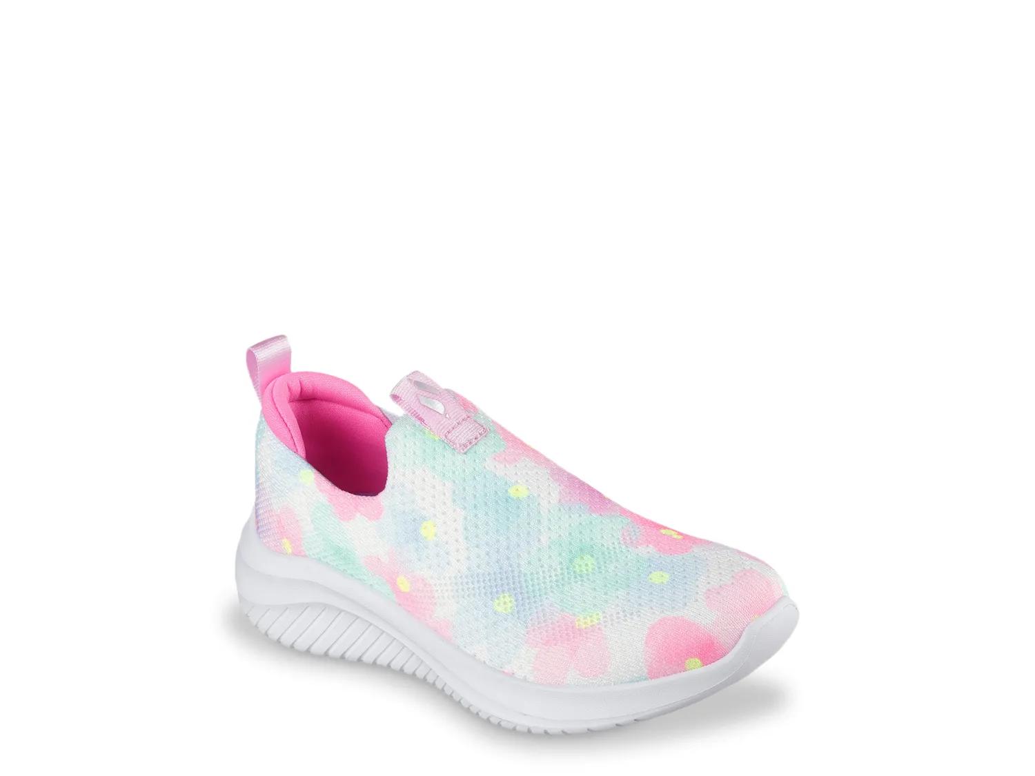 Skechers Ultra Flex 3.0 Floral Fab Slip-On Sneaker - Kids' - Free