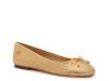 Jayna Ballet Flat Beige/Gold Metallic Raffia view