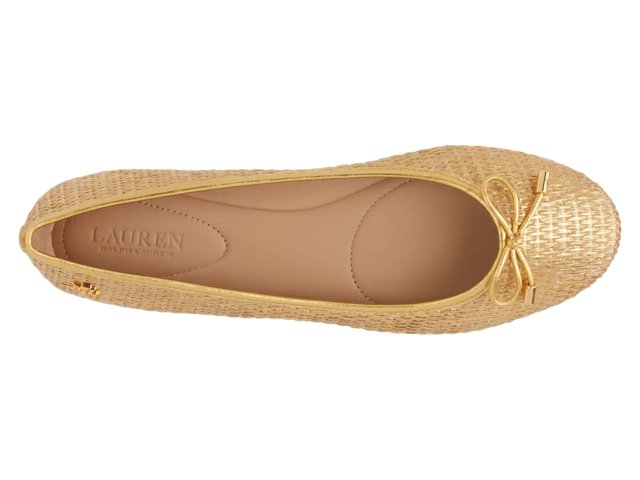 (取寄) ローレン ラルフローレン レディース ジェイナ Lauren Ralph Lauren women Jayna Deep Saddle Tan Lauren Ralph Lauren Jayna Ballet Flat - Free Shipping | DSW