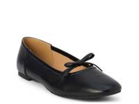 Missy Ballet Flat Black Leather view