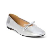 Missy Ballet Flat Silver Metallic Leather view