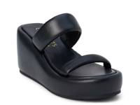 Unique Wedge Sandal Black view