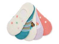 Fashion Liner Kids' No Show Socks - 5 Pack Multicolor view
