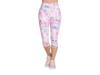 GO Walk Seascape Women's Capri Leggings White/Coral Floral Print view