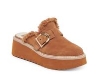 Lelani Plush Wedge Mule Pecan Tan Suede view