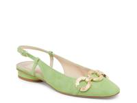 Ramano Flat Lime Green Suede view
