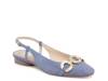 Ramano Flat Bluebell Suede view