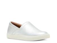 Garity Waterproof Slip-On Sneaker Silver Leather view
