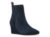 Veena Wedge Bootie Navy Suede view
