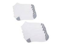 Terry Men's No Show Socks - 10 Pack White/Grey view