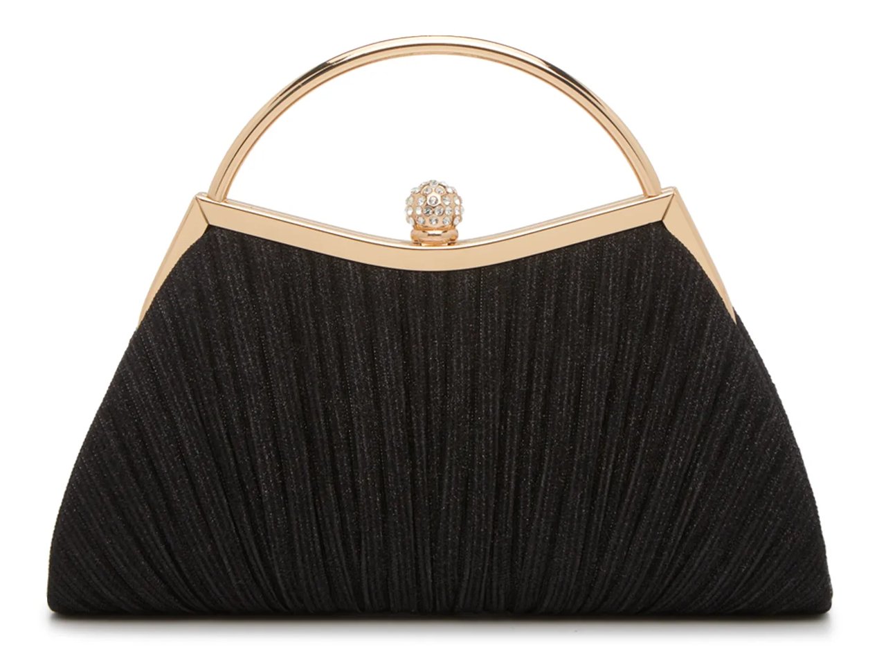Glitter Pleated Satchel