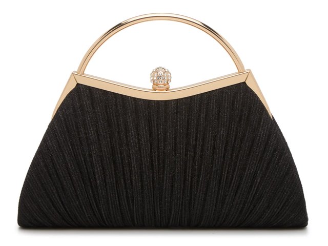 Glitter Pleated Satchel