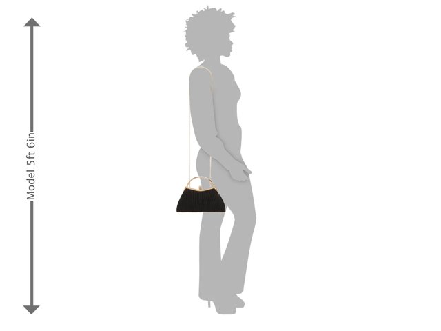 Glitter Pleated Satchel