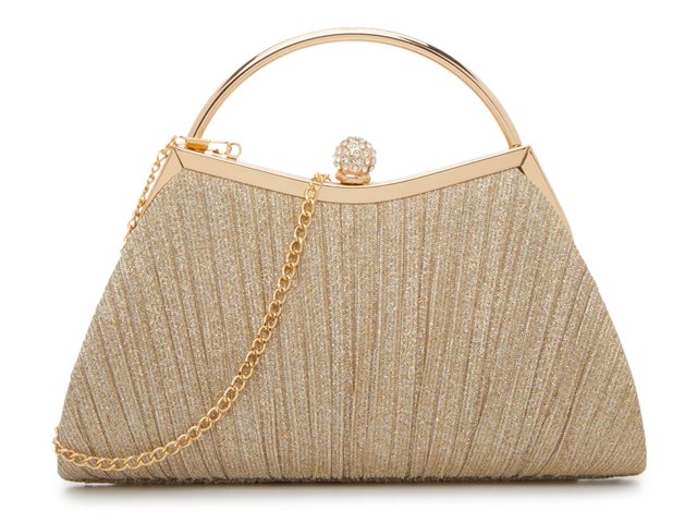 Glitter Pleated Satchel